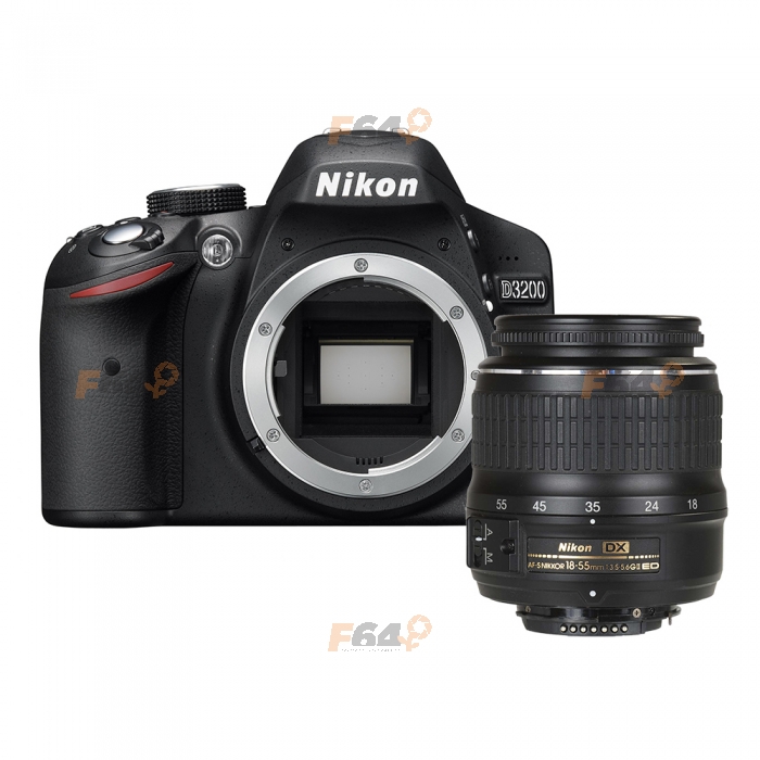 Nikon D3200 kit 18-55mm f/3.5-5.6G II AF-S DX - F64