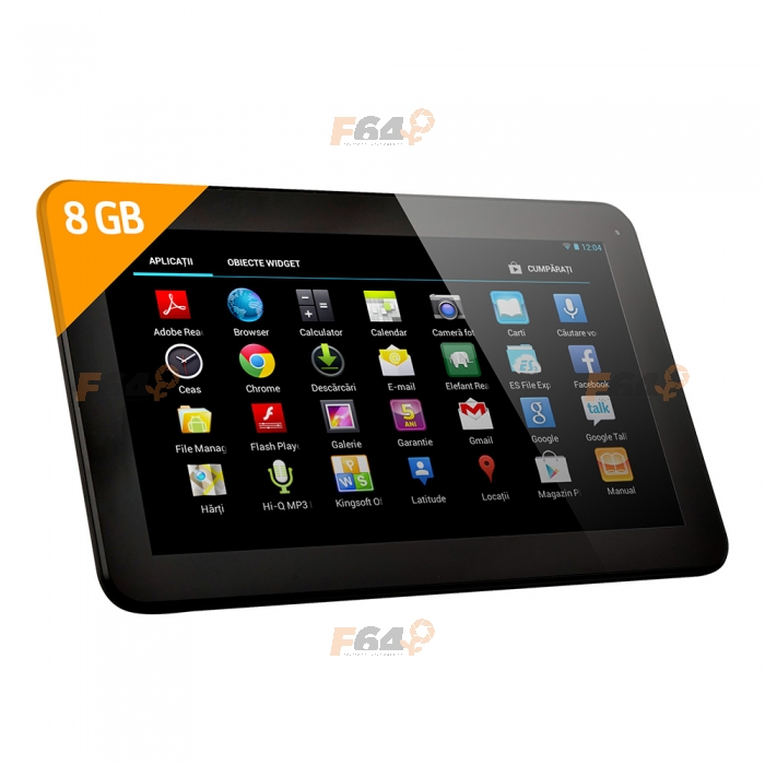 UTOK 1000D negru - tableta 10.1 inch, 8GB, Wi-Fi - F64