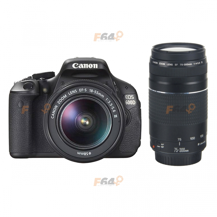 Canon EOS 600D + 18-55 DC III (fara IS) + 75-300 DC - F64