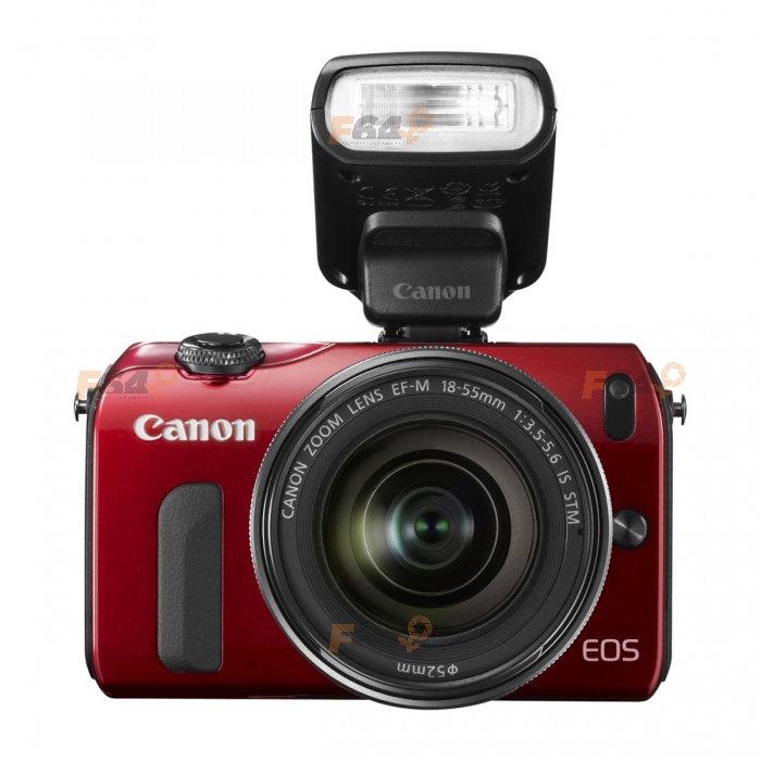 Canon EOS-M + 18-55mm IS STM - rosu ( blitz 90EX inclus ) - F64